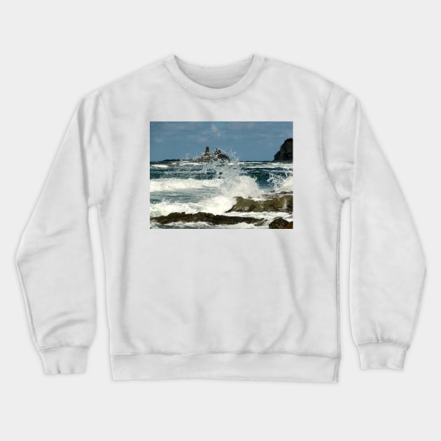 Eagle's nest  from the beach Crewneck Sweatshirt by Andyt